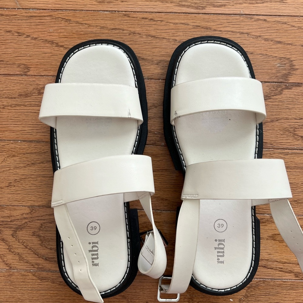 Vegan leather sandals